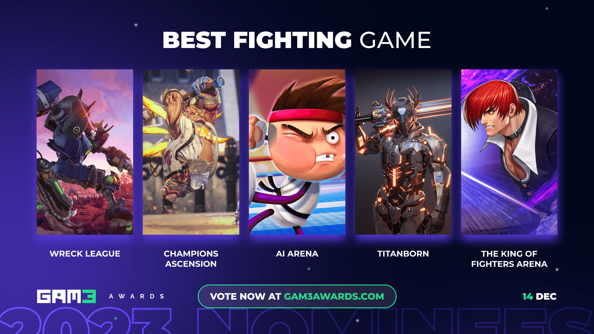 Best Fighter Game GAM3 Awards GAM3S.GG