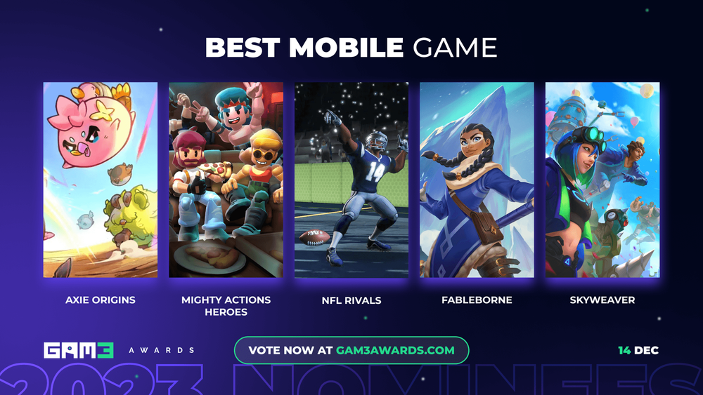 Best Mobile Game Award GAM3 Awards GAM3S.GG